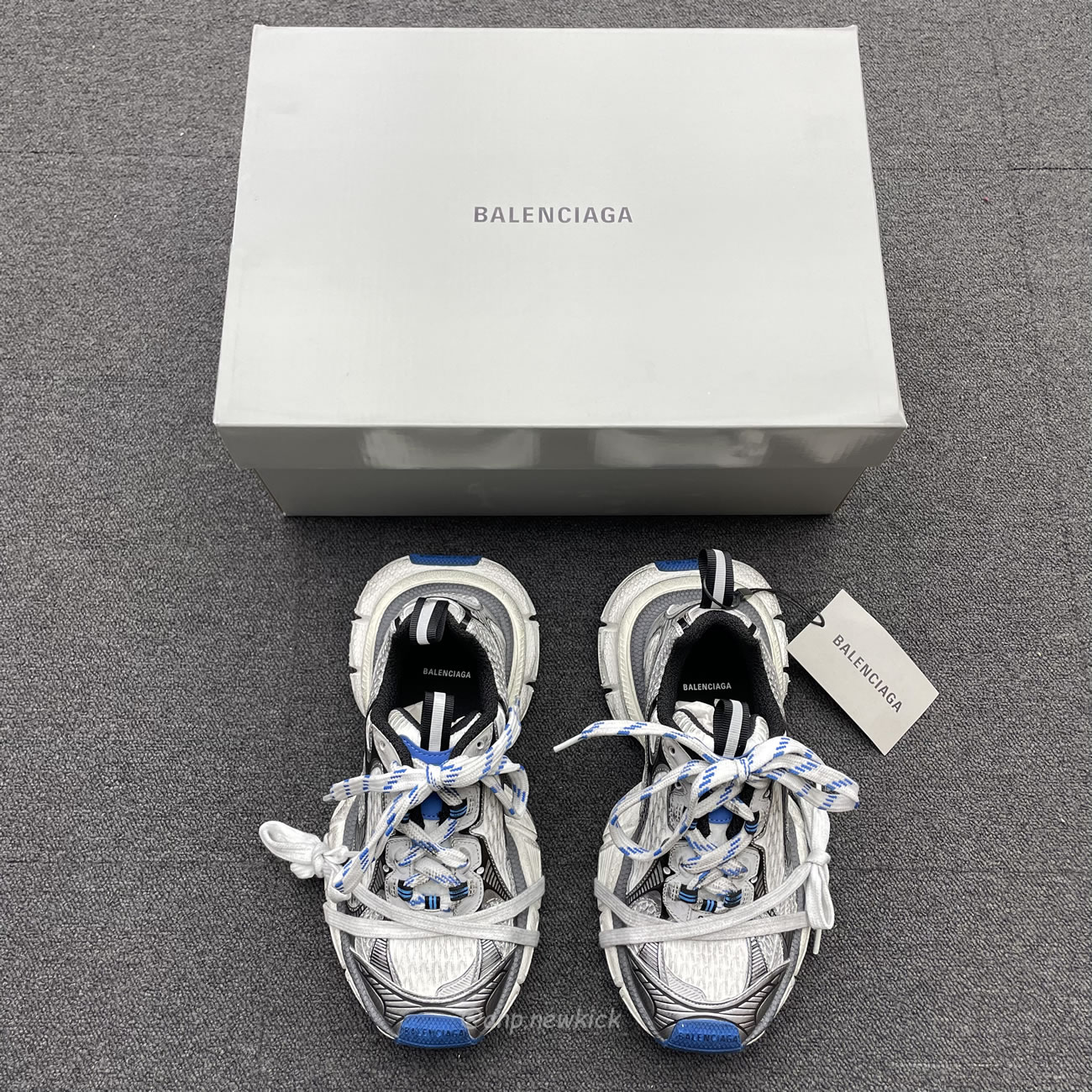 Balenciaga 3xl Trainer Grey White Blue 734731 W3xl7 1214 (11) - newkick.cc